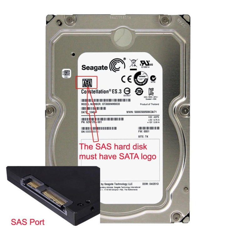 Professional SFF-8482 SAS to SATA 180 Degrees Angle Adapter for Motherboard - eSATA & SATA & IDE by PMC TechLife | Online Shopping South Africa | PMC TechLife | Buy Now Pay Later Mobicred