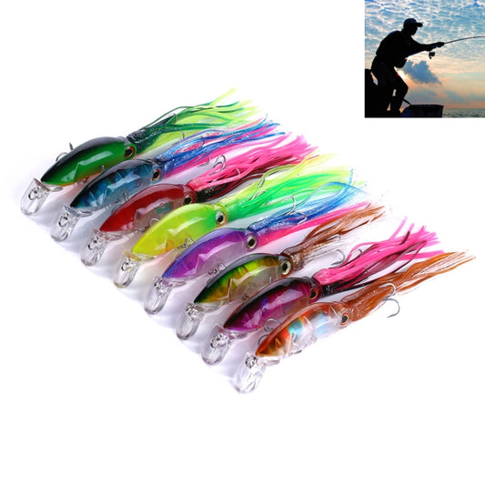 HENGJIA JIZ002 10cm/16.6g 8 PCS Big Octopus Squid Shaped Hard Baits Long Shot Fishing Lures Tackle Baits Fit Sea Fishing and Freshwater Fishing,Bagged - Fishing Lures by HENGJIA | Online Shopping South Africa | PMC Jewellery | Buy Now Pay Later Mobicred