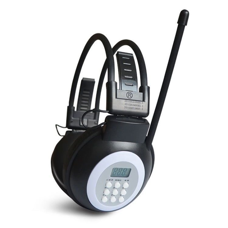 HRD-308S Portable FM Campus Radio Receiver Headset(Black) - Radio Player by PMC TechLife | Online Shopping South Africa | PMC TechLife