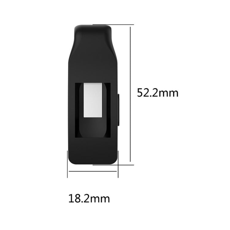 Smart Watch Silicone Clip Button Protective Case for Fitbit Inspire / Inspire HR / Ace 2(Wine Red) - Screen Protector by ENKAY | Online Shopping South Africa | PMC TechLife | Buy Now Pay Later Mobicred