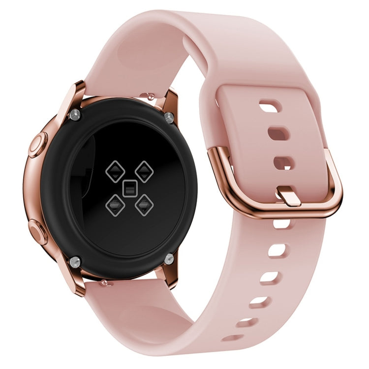 Smart Watch Electroplated Buckle Watch Band for Galaxy Watch Active(Pink) - Watch Bands by PMC TechLife | Online Shopping South Africa | PMC TechLife | Buy Now Pay Later Mobicred