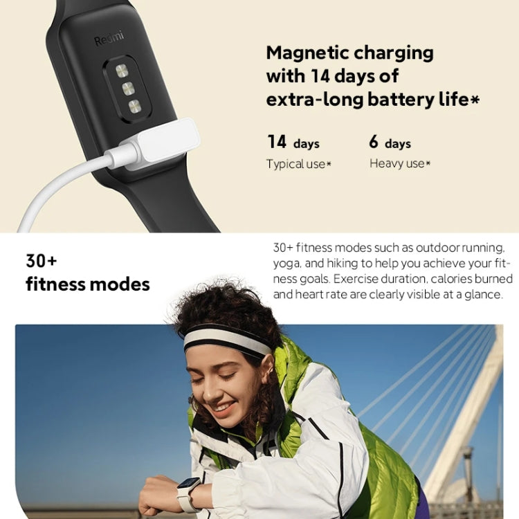 Original Xiaomi Redmi Smart Wristband 2 Fitness Bracelet, 1.47 inch Color Touch Screen, Support Sleep Track / Heart Rate Monitor (Black) - Wearable Devices by Xiaomi | Online Shopping South Africa | PMC Jewellery | Buy Now Pay Later Mobicred