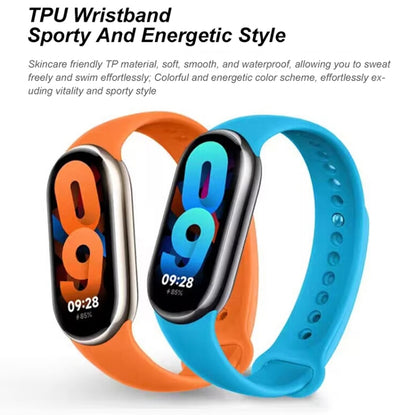 Original Xiaomi Mi Band 8 1.62 inch AMOLED Screen 5ATM Waterproof Smart Watch, Support Blood Oxygen / Heart Rate Monitor(Light Gold) - Wearable Devices by Xiaomi | Online Shopping South Africa | PMC Jewellery | Buy Now Pay Later Mobicred