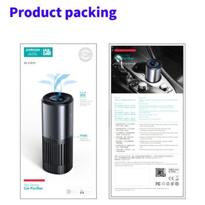 JOYROOM HL-CY019  Sky Series Cold Light Screen Car Air Purifier(Black) - Air Purifier by JOYROOM | Online Shopping South Africa | PMC Jewellery