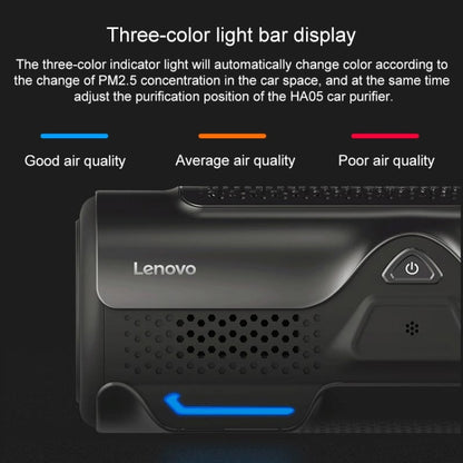 Original Lenovo HA05 7W Car Air Purifier, DC 12V (Black) - Air Purifier by Lenovo | Online Shopping South Africa | PMC Jewellery