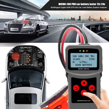 MICRO-200 PRO Car Battery Tester Battery Internal Resistance Life Analyzer, Western European Version - Code Readers & Scan Tools by PMC Jewellery | Online Shopping South Africa | PMC Jewellery