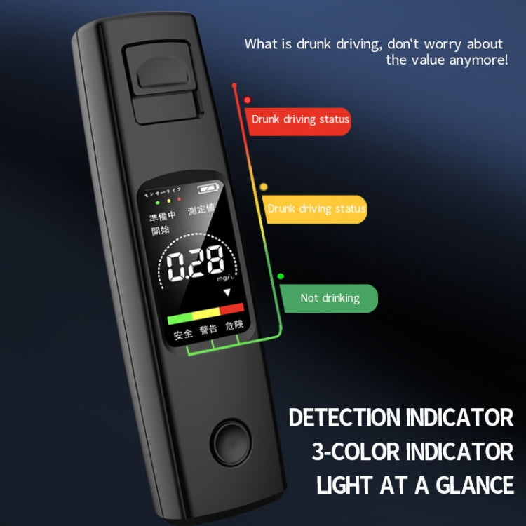 CSY-100 Portable Air Blowing High Precision Digital Alcohol Tester, English Version (White) - free shipping - PMC TechLife - Order now!