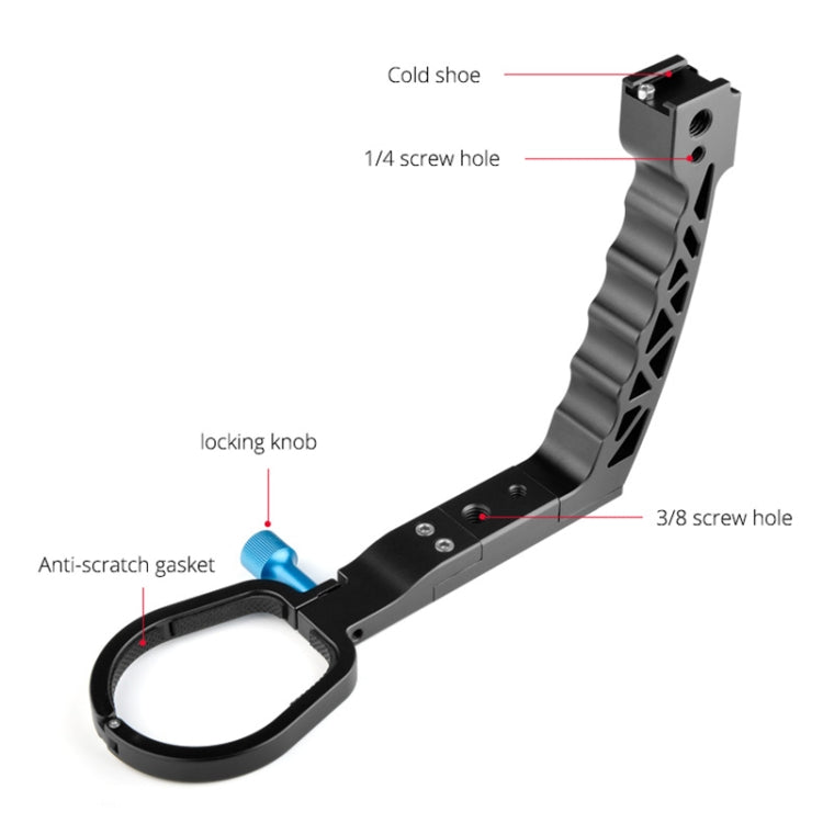 YELANGU A69 Lifting Handle Pot Handheld Stabilizer Extension Mount for DJI Ronin SC (Black) - free shipping - PMC TechLife - Order now!
