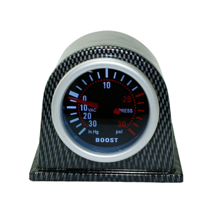 52mm 12V Universal Car Modified LED White Light Turbo Boost Gauge - Clocks & Car Meters by PMC Jewellery | Online Shopping South Africa | PMC Jewellery