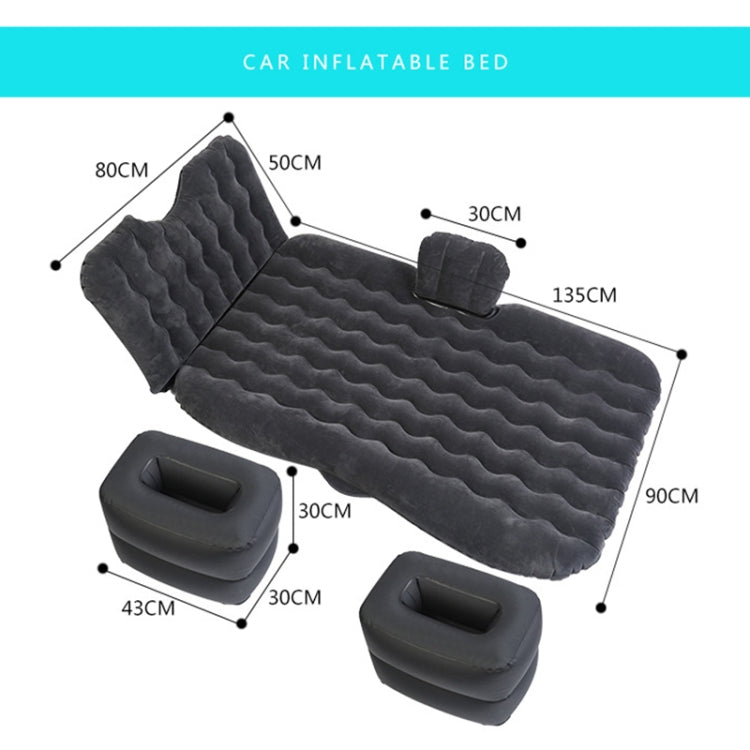 Universal Car Travel Inflatable Mattress Air Bed Camping Back Seat Couch, Size: 90 x 135cm(Grey) - Seat Accessories by PMC Jewellery | Online Shopping South Africa | PMC Jewellery
