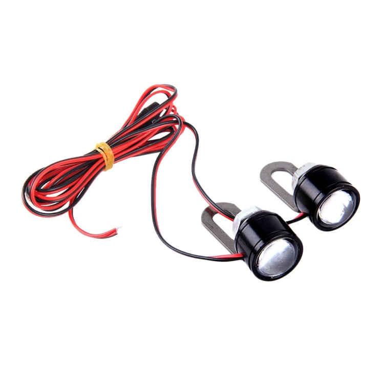 2 PCS 12V 3W  White Light Eagle Eyes LED Strobe Light For Motorcycle ���Wire Length: 90cm - Eagle Eye Lights by PMC TechLife | Online Shopping South Africa | PMC TechLife | Buy Now Pay Later Mobicred