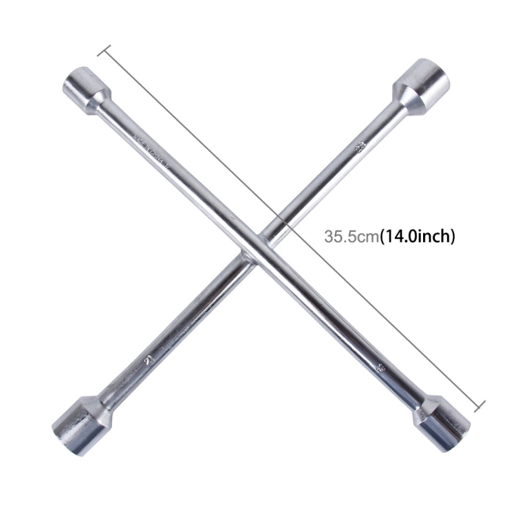 Compact Universal Tire Iron Lug Wrench with 17mm 19mm 21mm 23mm Socket Adapters - Tire Repair & Installation Tools by PMC Jewellery | Online Shopping South Africa | PMC Jewellery