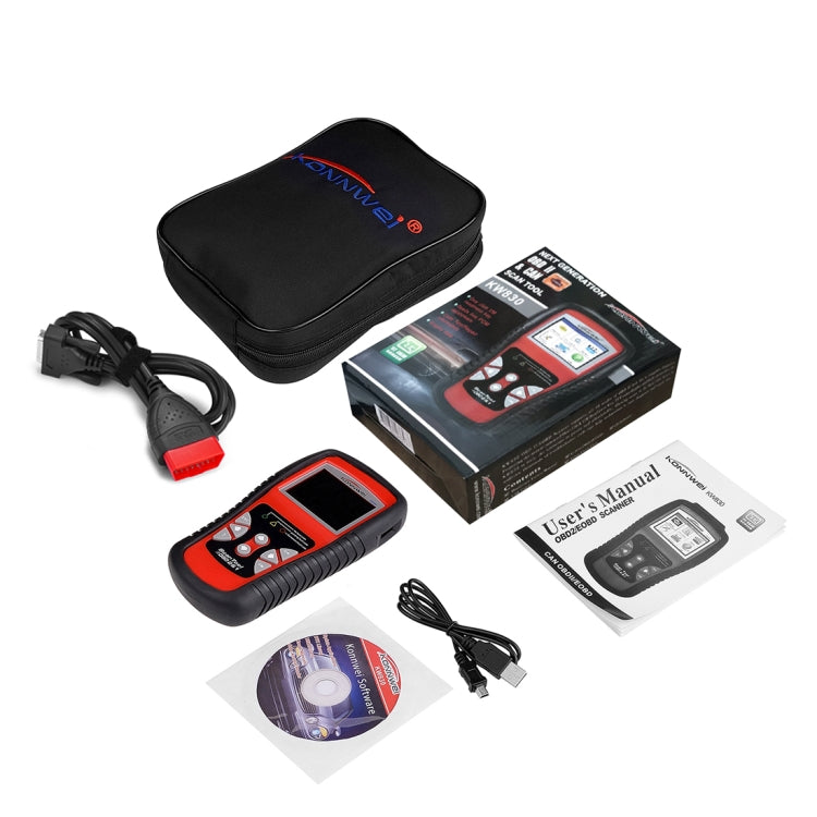 KONNWEI KW830 OBDII / CAN Car Auto Diagnostic Scan Tools  Auto Scan Adapter Scan Tool  Supports 8 Languages and 6 Protocols (Can Also Detect Battery and Voltage, Only Detect 12V Gasoline Car) - Code Readers & Scan Tools by KONNWEI | Online Shopping South Africa | PMC Jewellery | Buy Now Pay Later Mobicred