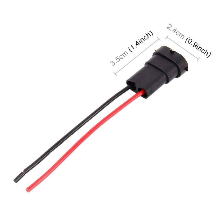 1 Pair H8 / H11 Bulb Holder Base Male Socket with Wire - free shipping - PMC TechLife - Order now!