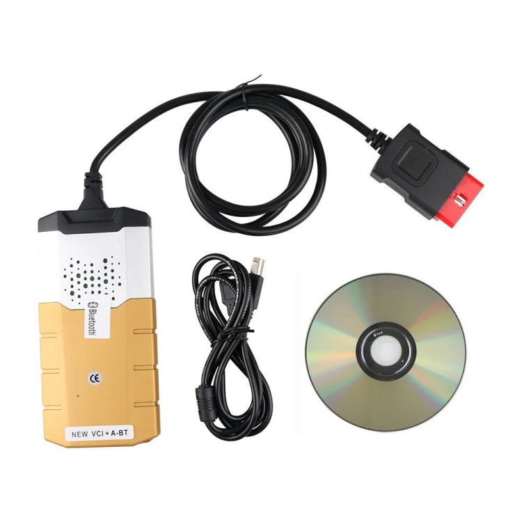 Autocom CDP Professional Auto CDP for Autocom Diagnostic Car Cables OBD2 Diagnostic Tool Delphi DS150E with BT(Gold) - Code Readers & Scan Tools by PMC TechLife | Online Shopping South Africa | PMC TechLife