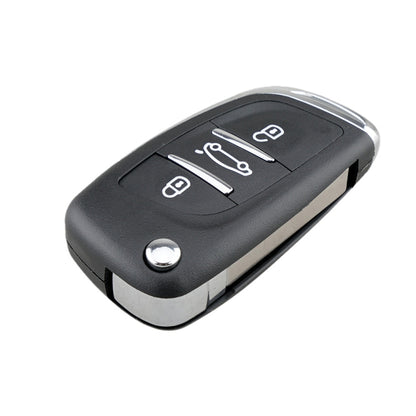 For PEUGEOT Car Keys Replacement 3 Buttons Car Key Case with Holder, without Grooved - Car Key Cases by PMC Jewellery | Online Shopping South Africa | PMC Jewellery