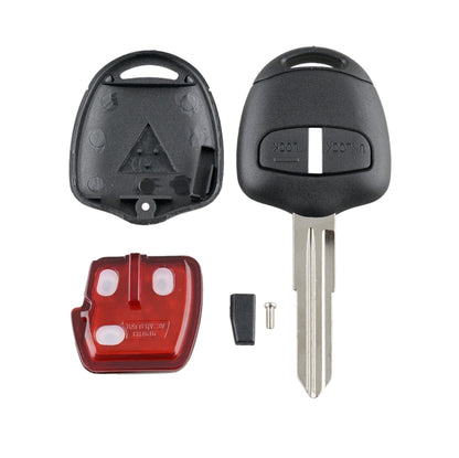 For MITSUBISHI 2 Buttons Intelligent Remote Control Car Key with 46 Chip & Battery & Left Slot, Frequency: 433MHz - Remote Car Key by PMC Jewellery | Online Shopping South Africa | PMC Jewellery