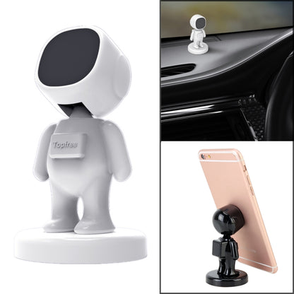 Little People Shape Car Adjustable Magnetic Mobile Phone Holder Bracket (White) - Car Holders by PMC Jewellery | Online Shopping South Africa | PMC Jewellery