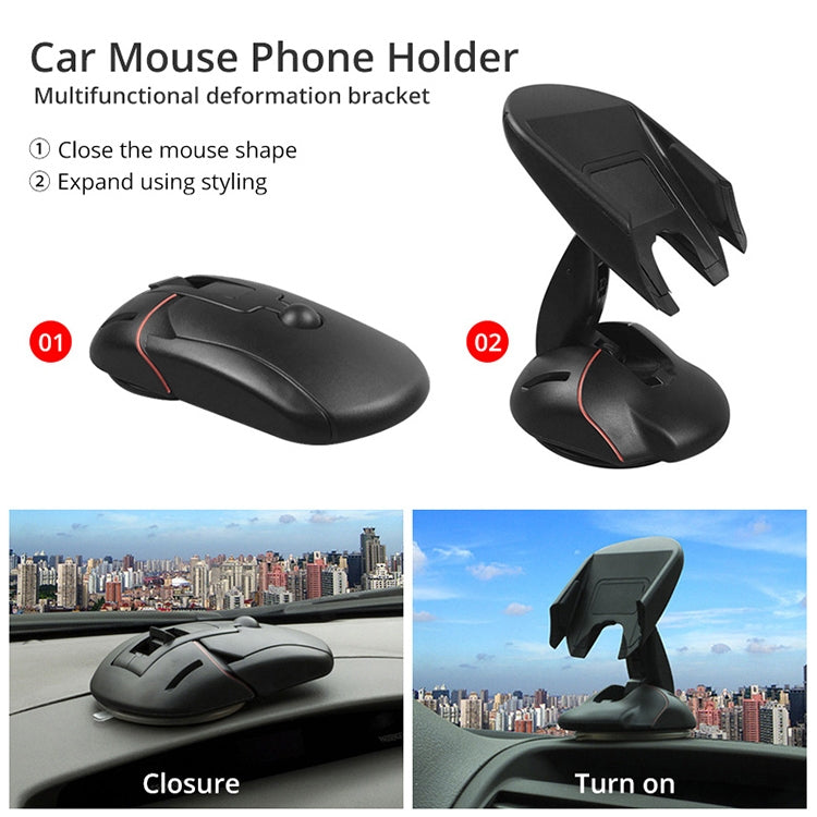 Suction Cup Rotatable Creative Mouse Shaped Car Holder - Car Holders by PMC Jewellery | Online Shopping South Africa | PMC Jewellery