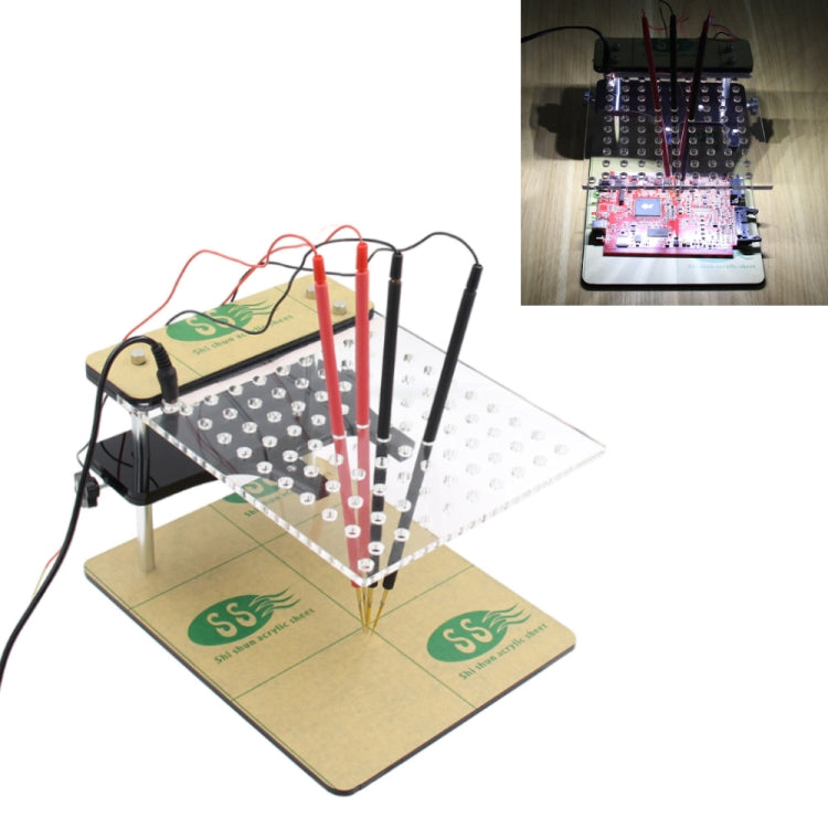 Car LED BDM Frame Holder BDM ECU Brush Test Stand with 4 Probe Pens - Electronic Test by PMC TechLife | Online Shopping South Africa | PMC TechLife