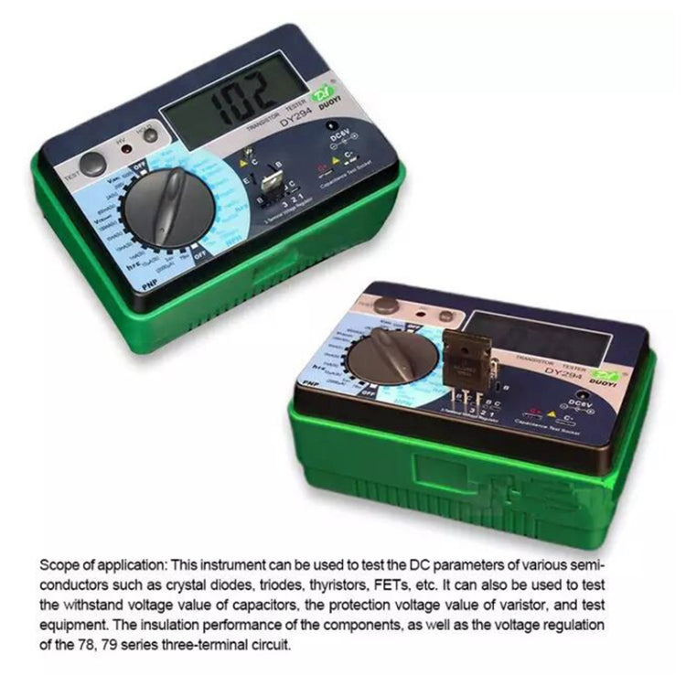 DUOYI DY294 Multifunction Digital Transistor AnalyzerTester - free shipping - PMC TechLife - Order now!
