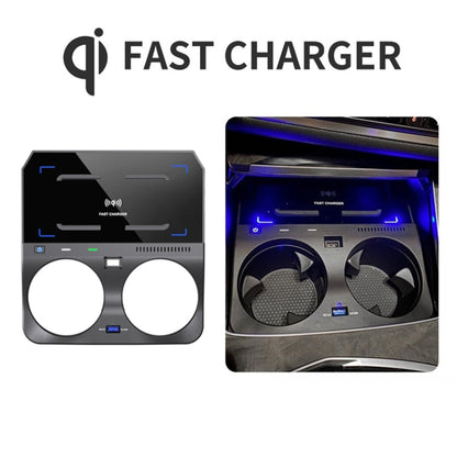 HFC-1018 Car Qi Standard Wireless Charger 10W Quick Charging for BMW X6 2020-2022, Left and Right Driving - Wireless Charging Pads by PMC Jewellery | Online Shopping South Africa | PMC Jewellery