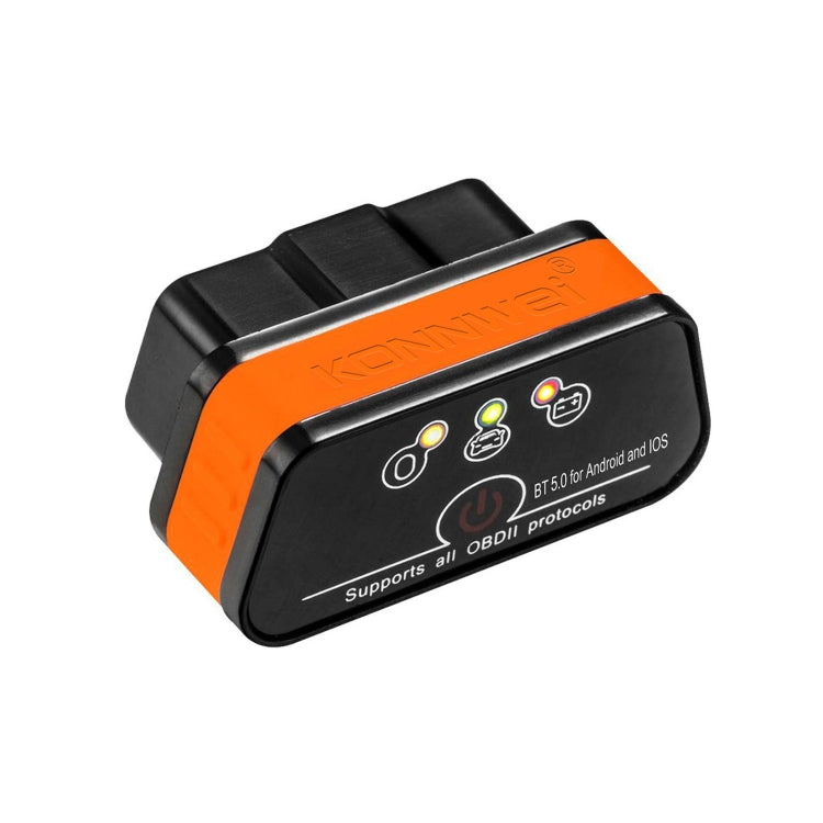 KONNWEI KW901 Android Phone OBD2 Car Bluetooth 5.0 Diagnostic Scan Tools(Orange) - Code Readers & Scan Tools by KONNWEI | Online Shopping South Africa | PMC Jewellery | Buy Now Pay Later Mobicred