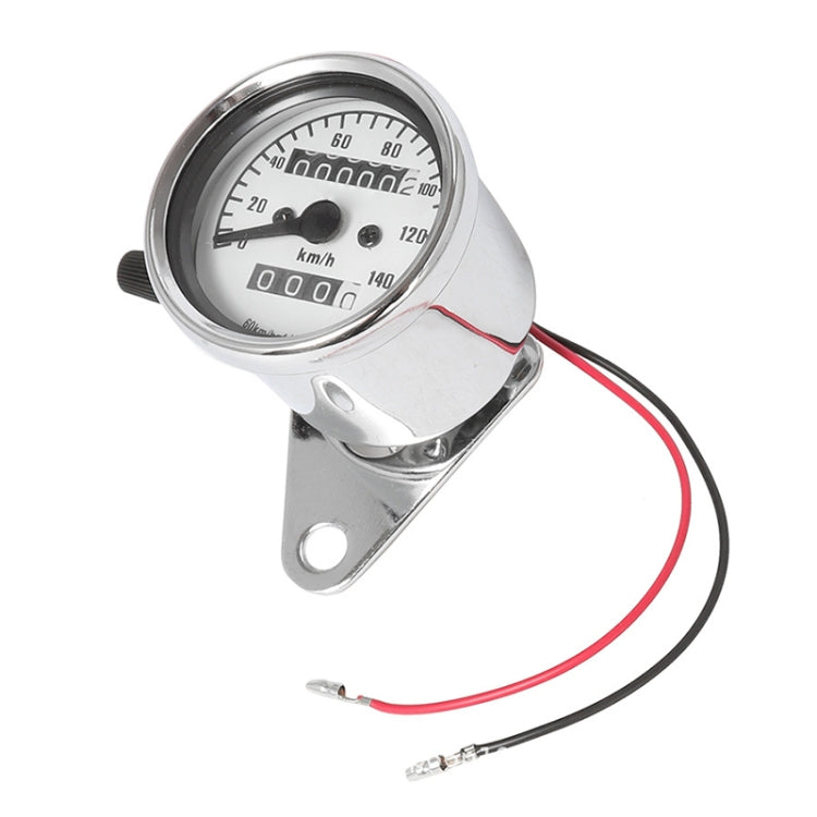 Motorcycle Retro Modified Odometer Speedometer Kilometer (Silver) - Electrical Instruments by PMC Jewellery | Online Shopping South Africa | PMC Jewellery