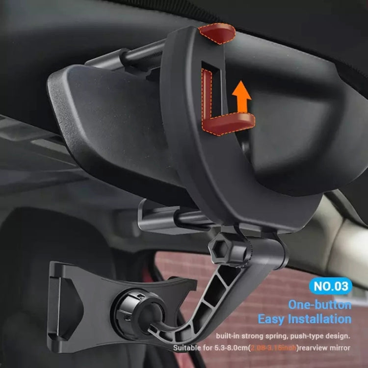 Car Rearview Mirror Phone Holder Universal Navigation Bracket - Car Holders by PMC TechLife | Online Shopping South Africa | PMC TechLife