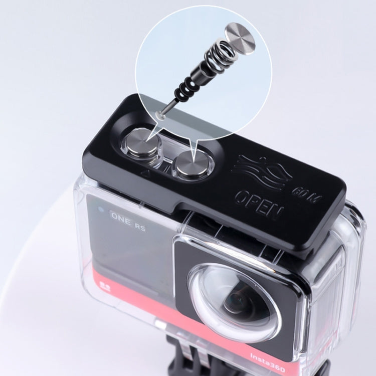 For Insta360 One RS 360 Edition 60m Underwater Depth Diving Case Waterproof Housing(Transparent) - Case & Bags by PMC TechLife | Online Shopping South Africa | PMC TechLife