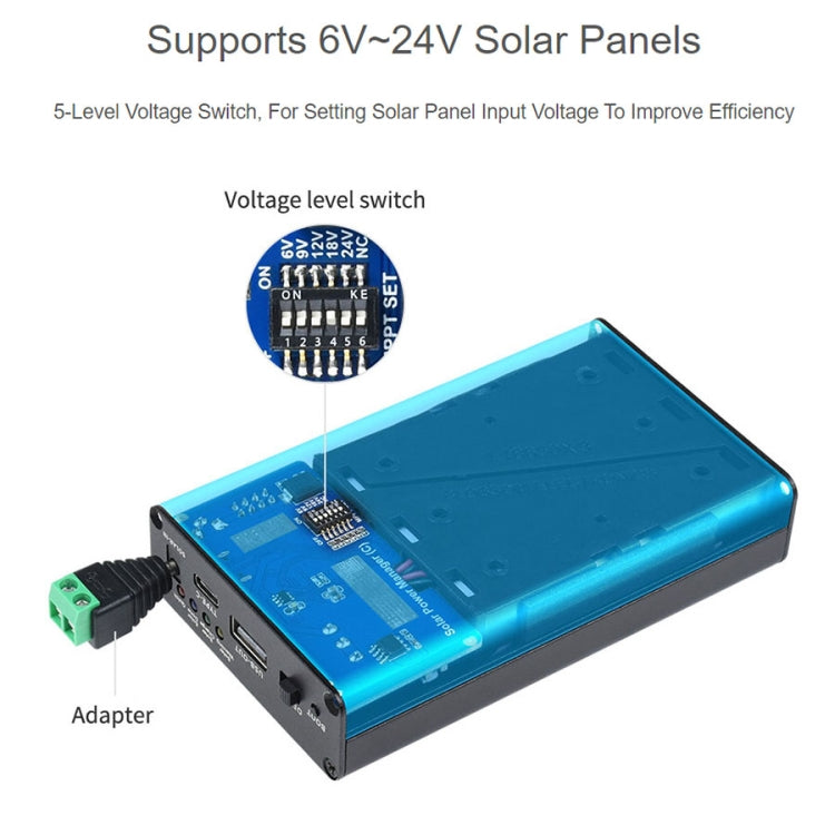 Waveshare Solar Power Manager (C) - free shipping - PMC TechLife - Order now!