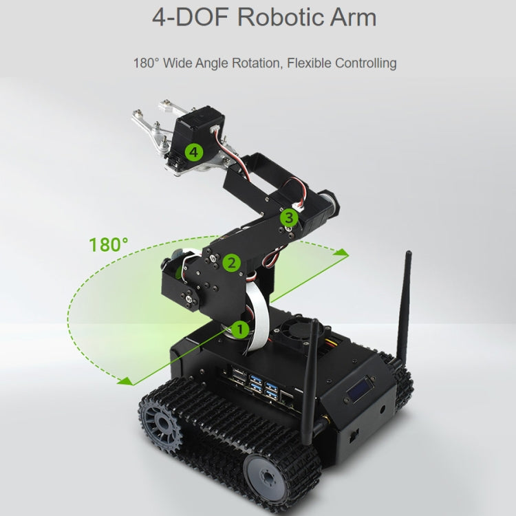 Waveshare JETANK AI Tracked Mobile Robot Kit, Based on Jetson Nano, EU Plug - free shipping - PMC TechLife - Order now!