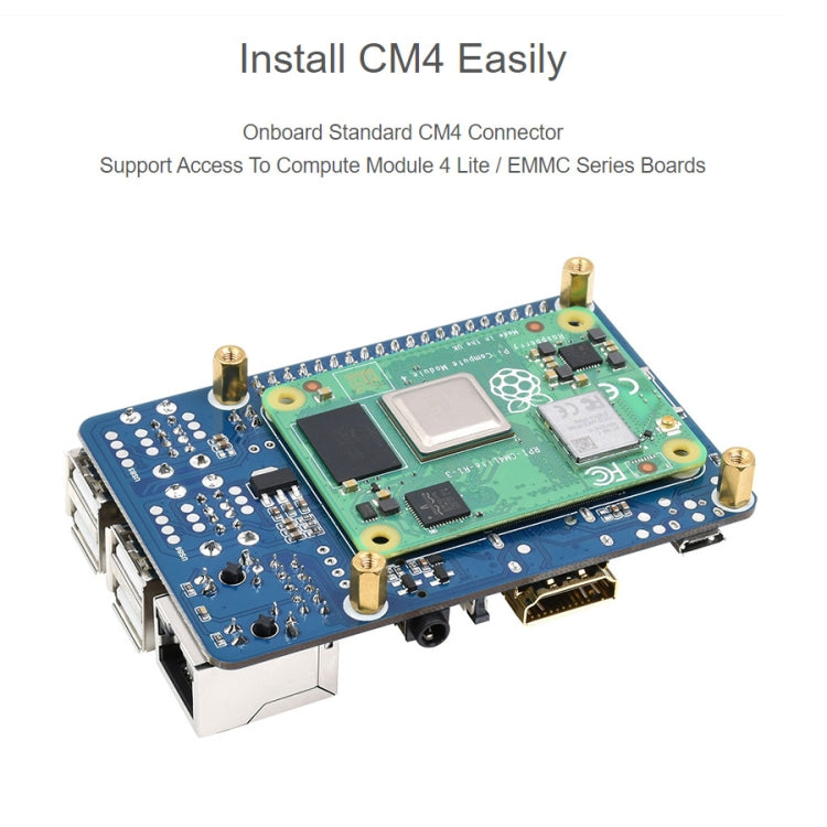 Raspberry Pi CM4 To 3B Adapter for Raspberry Pi 3 Model B/B+ - Modules Expansions Accessories by WAVESHARE | Online Shopping South Africa | PMC TechLife | Buy Now Pay Later Mobicred
