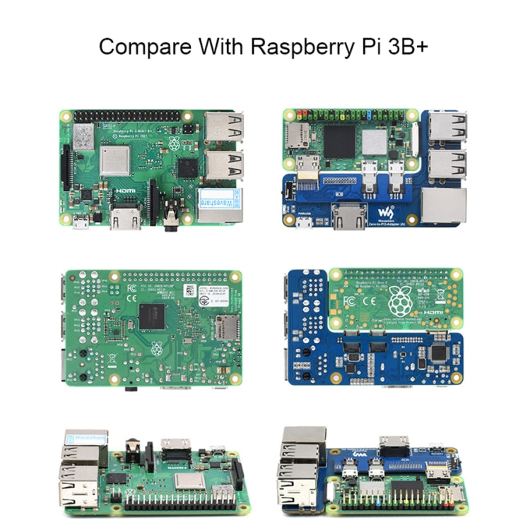 Waveshare Raspberry Pi Zero To 3B Adapter for Raspberry Pi 3 Model B/B+ - Modules Expansions Accessories by WAVESHARE | Online Shopping South Africa | PMC Jewellery | Buy Now Pay Later Mobicred