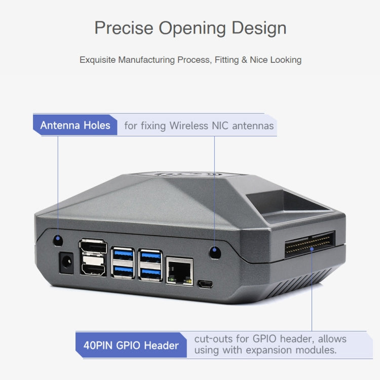 Waveshare Aluminum Case Type F for Jetson Nano Development Kit - free shipping - PMC TechLife - Order now!