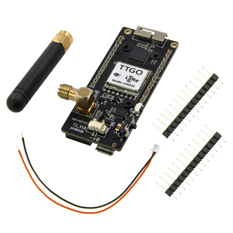 TTGO LORA32 V2.1 ESP32 0.96 inch OLED Bluetooth WiFi Wireless Module 433MHz SMA IP5306 Module with Antenna - Module by TTGO | Online Shopping South Africa | PMC Jewellery