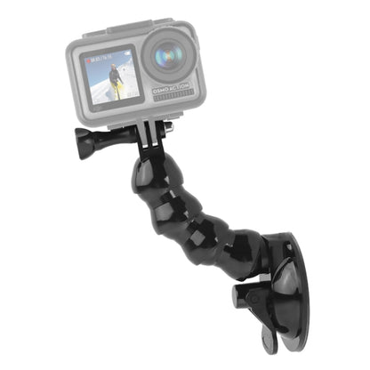 Suction Cup Jaws Flex Clamp Mount for GoPro, Insta360, DJI and Other Action Cameras(Black) - Mount & Holder by PMC Jewellery | Online Shopping South Africa | PMC Jewellery | Buy Now Pay Later Mobicred