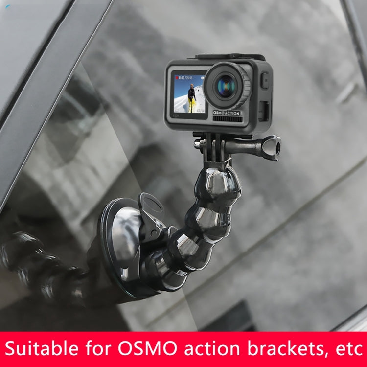 Suction Cup Jaws Flex Clamp Mount for GoPro, Insta360, DJI and Other Action Cameras(Black) - Mount & Holder by PMC Jewellery | Online Shopping South Africa | PMC Jewellery | Buy Now Pay Later Mobicred