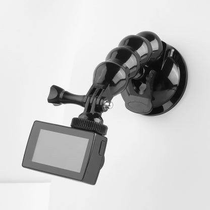 Suction Cup Jaws Flex Clamp Mount for GoPro, Insta360, DJI and Other Action Cameras(Black) - Mount & Holder by PMC Jewellery | Online Shopping South Africa | PMC Jewellery | Buy Now Pay Later Mobicred