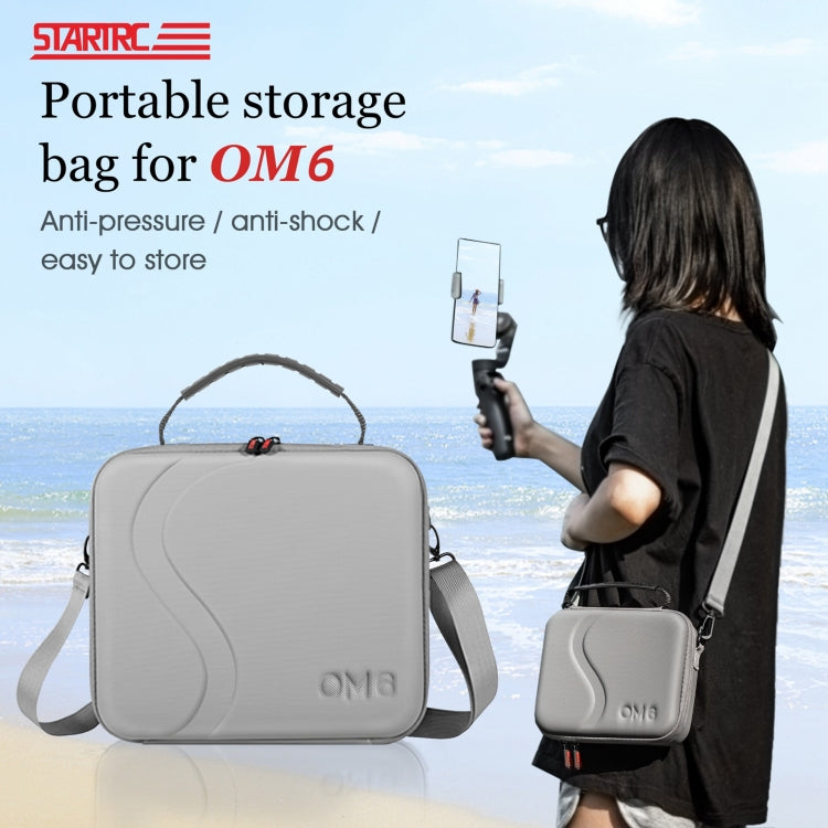 For DJI Osmo Mobile 6 STARTRC Portable Shockproof Waterproof PU Case Bag(Dark Gray) -  by STARTRC | Online Shopping South Africa | PMC TechLife | Buy Now Pay Later Mobicred