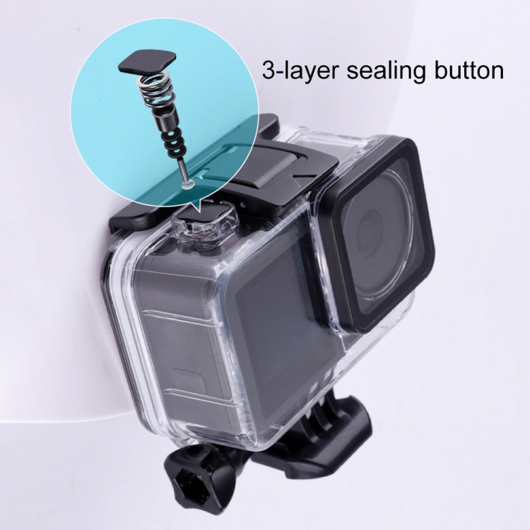 For DJI Osmo Action 3 / 4 Touch Screen 5m Underwater Waterproof Housing Diving Case (Transparent) - Case & Bags by PMC Jewellery | Online Shopping South Africa | PMC Jewellery | Buy Now Pay Later Mobicred