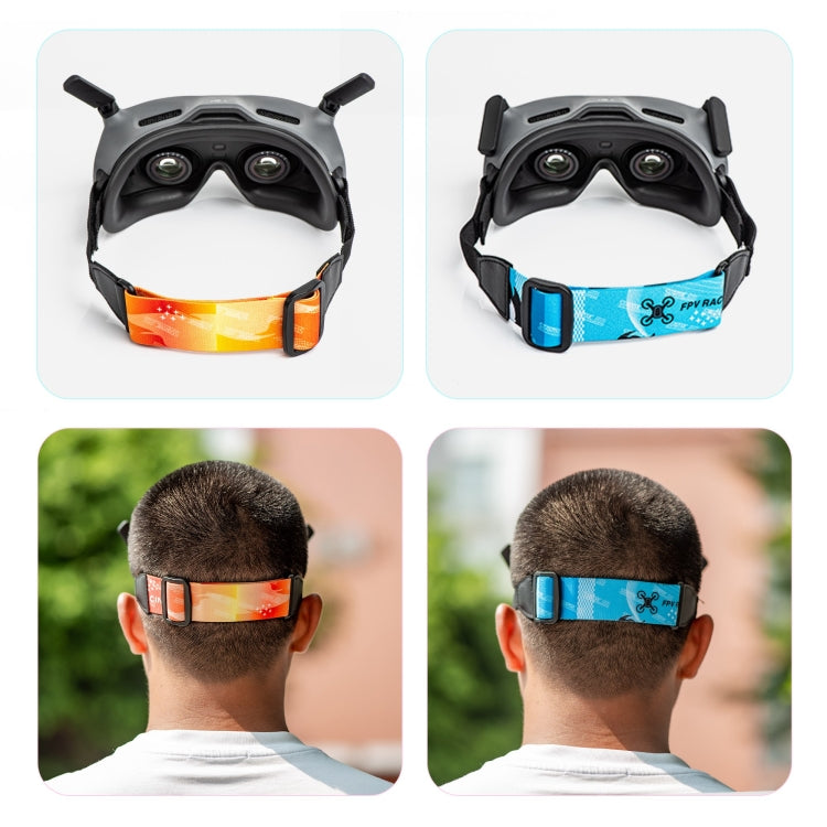 For DJI Avata Goggles 2 STARTRC Headband Elastic Straps(Blue) - Other Accessories by STARTRC | Online Shopping South Africa | PMC Jewellery