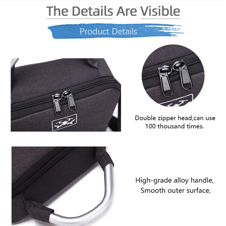 For DJI Mini 2 SE Shockproof Single Shoulder Storage Carrying Case Box Bag, Size: 30 x 22 x 8.5cm (Black) - Backpacks & Bags by PMC Jewellery | Online Shopping South Africa | PMC Jewellery