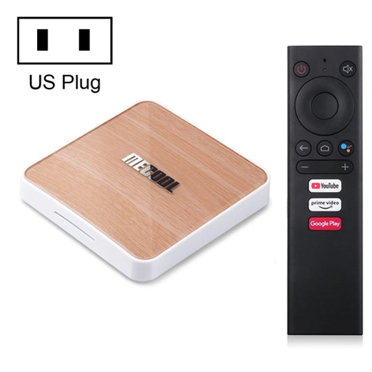 MECOOL KM6 4K Smart TV BOX Android 10.0 Media Player with Remote Control, Amlogic S905X4 Quad Core ARM Cortex A55, RAM: 4GB, ROM: 64GB, Support WiFi, Bluetooth, Ethernet, US Plug - Amlogic S905 by MECOOL | Online Shopping South Africa | PMC Jewellery