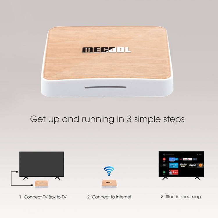 MECOOL KM6 4K Smart TV BOX Android 10.0 Media Player with Remote Control, Amlogic S905X4 Quad Core ARM Cortex A55, RAM: 4GB, ROM: 64GB, Support WiFi, Bluetooth, Ethernet, UK Plug - Amlogic S905 by MECOOL | Online Shopping South Africa | PMC Jewellery