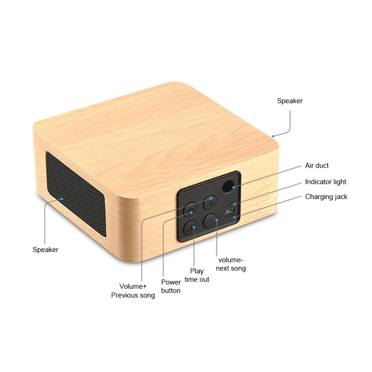 Q1A Bluetooth 4.2 Mini Wooden Double Horns Bluetooth Speaker(Walnut Texture) - Mini Speaker by PMC Jewellery | Online Shopping South Africa | PMC Jewellery