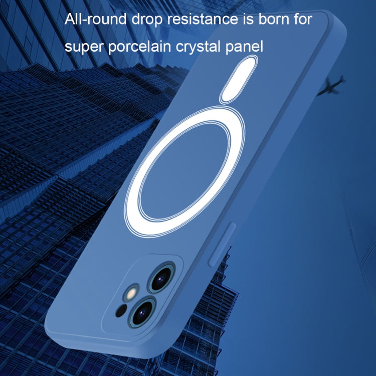 For iPhone 12 mini Silicone Full Coverage Shockproof Magsafe Case (White) - iPhone 12 mini Cases by PMC TechLife | Online Shopping South Africa | PMC TechLife | Buy Now Pay Later Mobicred
