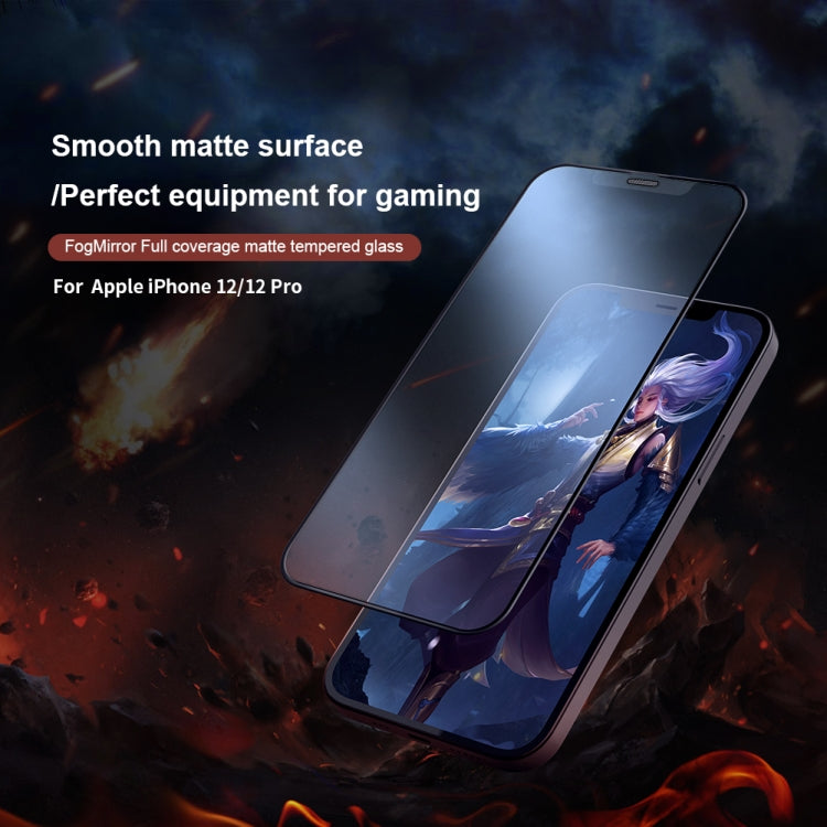 For iPhone 12 / 12 Pro NILLKIN FogMirror Full Coverage Mate Tempered Glass Film - iPhone 12 / 12 Pro Tempered Glass by NILLKIN | Online Shopping South Africa | PMC Jewellery