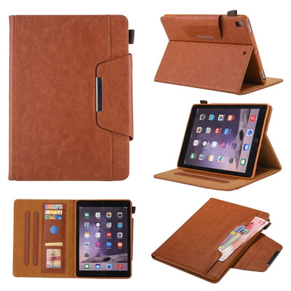 For iPad 10.2 2021 / 2020 / 2019 Business Style Horizontal Flip Leather Case with Holder & Card Slot & Photo Frame & Wallet(Brown) - iPad 10.2 Cases by PMC Jewellery | Online Shopping South Africa | PMC Jewellery