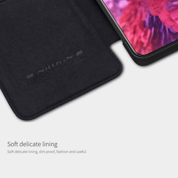 For Samsung Galaxy S21 Ultra 5G NILLKIN QIN Series Crazy Horse Texture Horizontal Flip Leather Case with Card Slot(Black) - Galaxy S21 Ultra 5G Cases by NILLKIN | Online Shopping South Africa | PMC Jewellery